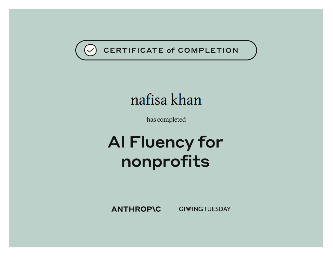 AI Fluency for Nonprofits